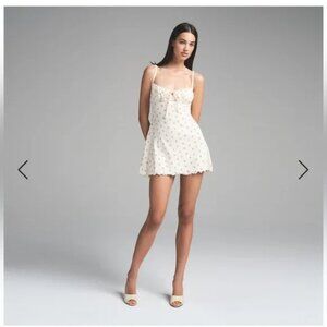 NWT SKIMS LOGO POINTELLE MINI DRESS MARBLE PINK ROSEBUD, Valentines Day Drop!